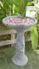  Product image 2 of the product “Rinjani - pedestal, tapered, with lotus motif, Ø 30cm, 71cm H | cast stone ”